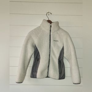 Women's White & Gray XS Columbia Jacket